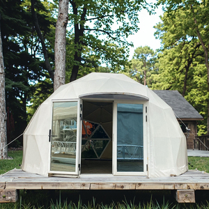 Luxuriöses Mobiles Outdoor-PVC-Kuppelzelt Isoliertes Geodätisches <span class=keywords><strong>Iglu</strong></span> für Hotel oder Camping mit Feuerholz Glamping-Funktionen - Product Image 2