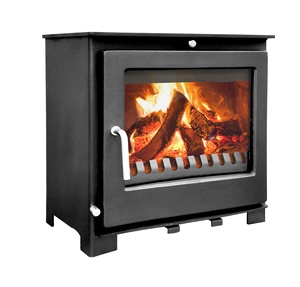 Poêle à bois multi-combustibles fabriqué par des fabricants chinois, noir mat, résistant aux hautes températures, pour intérieur - Product Image 4