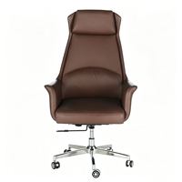 Chaise de bureau de direction au design moderne, très vendue, ergonomique, réglable en hauteur, base en acier inoxydable
