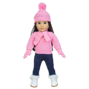 Christmas <b>doll</b> clothes, 18 inch <b>doll</b> sweater, American girl <b>doll</b> clothes and Christmas <b>doll</b> clothes without shoes - Product Image 5