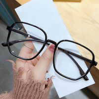 Lunettes de vue carrées surdimensionnées transparentes vertes tendance en TR90, unisexe, anti-lumière bleue, pour myopie, monture de lunettes de prescription