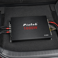 Amplificateur 4 canaux haute puissance en pont, stable à 4 ohms, 14,4 V, 10 Hz-60 kHz, S/N 90-100 dB, OEM PISTOL GM-E1004