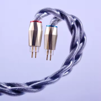 Câble Audiophile plaqué or Plus plaqué argent Câble HiFi avec détachable 2PIN 2.5mm 3.5mm4.4mm