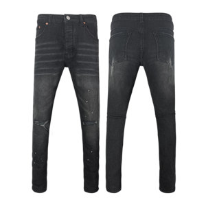 <span class=keywords><strong>Jeans</strong></span> da <span class=keywords><strong>Uomo</strong></span> Vintage Stampati Stile Dritto <span class=keywords><strong>Slim</strong></span> <span class=keywords><strong>Fit</strong></span> Strappati in Denim Lavato Ricamato Y2K Streetwear Elasticizzati Moda Estiva - Product Image 5