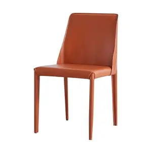 Распродажа, обеденный стул из искусственной кожи с металлическими ножками