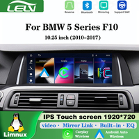 Système Linux LELV pour voiture BMW Série 5 F10, lecteur vidéo de navigation CarPlay, 10,25 pouces, 2010-2017, Android Auto
