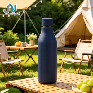 Bottiglia d'Acqua in Acciaio Inox a Doppia Parete da 550ml, Leggera, Isolamento Duraturo, Tappo per Bere Direttamente, Base Antiscivolo, Senza BPA - Product Image 1