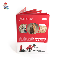Brochure personnalisée en papier kraft et offset A4, reliure agrafée, avec logo personnalisé pour entreprise d'élevage d'animaux