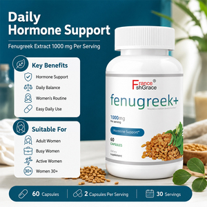 Capsules de Fenugrec Personnalisées Sans OGM Sans Gluten Extrait 60 Capsules Complément Alimentaire Végétarien pour Adultes - Product Image 6
