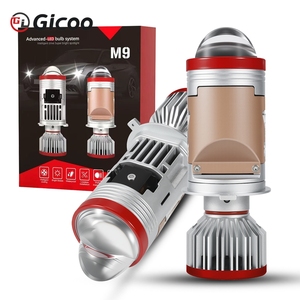 Phares de voiture Gicoo M9 à lentille de projecteur Hi-Low Beam 150W H4, accessoires 6000K 20000lm, ampoule de phare LED, mini projecteur laser LED - Product Image 1