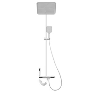 Sistema de Ducha de Lluvia con Teclas de Piano de Acero Inoxidable, 4 Modos, Pantalla LED, Diseño Moderno, Grifo para Baño, Chorro Suave de Masaje para Villa - Product Image 1