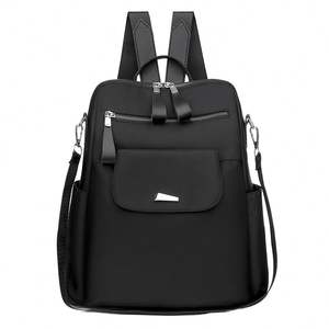 Mochila Retro para Mujer, Venta al por Mayor de Fábrica, Práctica para Viajes, con Pompón, Estilo Casual y Cierre de Cremallera - Product Image 3