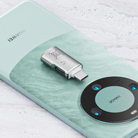 Adaptador OTG USB Tipo C 2 en 1 Portátil con Conector de Audio USB-C para Teléfono Inteligente Android IOS 15 Pro Max