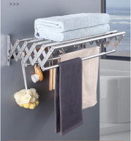 Séchoir à linge mural pliable Séchoir à serviettes rétractable pliable