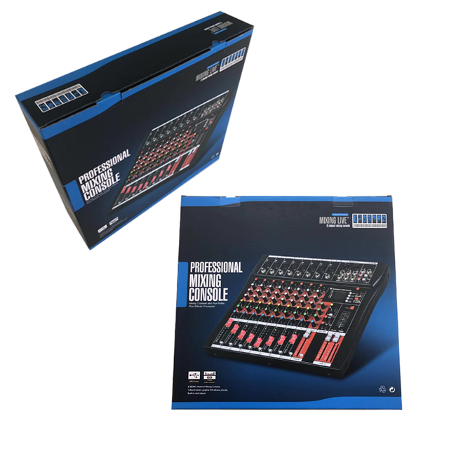 Lane CT-80L Professional Digital Audio Mixer 8-Channel Stereo DJ Controller for Disco Music