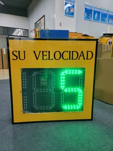 <span class=keywords><strong>Panneau</strong></span> <span class=keywords><strong>de</strong></span> <span class=keywords><strong>signalisation</strong></span> LED extérieur étanche pour <span class=keywords><strong>la</strong></span> sécurité routière, affichant <span class=keywords><strong>la</strong></span> vitesse du véhicule et <span class=keywords><strong>la</strong></span> rétroaction sur <span class=keywords><strong>la</strong></span> vitesse, version espagnole "Su Velocidad" - Product Image 5