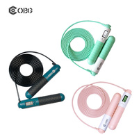 Équipement de fitness électronique intelligent, corde à sauter numérique intelligente avec capteur en PVC et compteur d'exercices lesté pour un usage unisexe