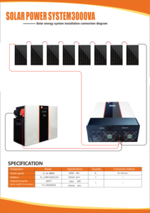 Système solaire hybride basse fréquence 3kva 5kva 10kva, système solaire hors réseau pour usage domestique - Product Image 3