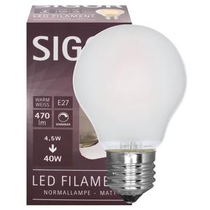 LED-filament-Lampe, AGL-Form, Matt, E27, 4,5W, 470 LM, L 103, Ø 60 (9019601164) - Product Image 1
