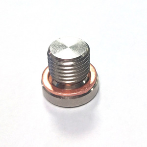 Tapón de aceite de acero inoxidable M12X1.25 con junta de cobre para aplicación en motores de automóviles - Product Image 2