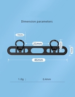 Attache-téléphone, porte-clés et cordon de cou 360° °   Clip pivotant ultra-fin en acier inoxydable pour toutes les coques de téléphone, attaches pour clés