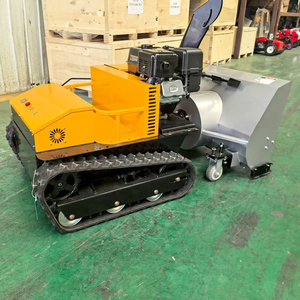 Tondeuse robotisée intelligente télécommandée la plus vendue pour jardin, balayeuse à neige, tondeuse hydraulique agricole, moteur robotique à chenilles en caoutchouc rotatives à 360° - Product Image 6