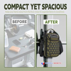 Bolsa de Gimnasio Magnética para Hombre y Mujer, Bolsa para Botella de Agua con Correa Ajustable, Bolsillo para Teléfono, Porta Botella de Agua para Viajes y Deportes - Product Image 4