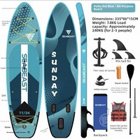 Planche à pagaie gonflable pour la pêche, taille adulte, pliable, planche à pagaie pour le surf, avec trois chambres à air