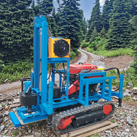 Mini machine mobile de forage de puits d'eau pour l'irrigation des terres agricoles 100m 200m perceuse rotative artésienne boîte de vitesses pompe moteur noyau engrenage
