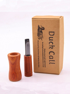 Sifflet d'appel d'oiseaux en bois fait main, simulateur de son réaliste, portable, accessoire tactique pour la chasse en extérieur et l'observation de la nature - Product Image 5