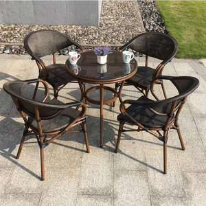 Meubles de <span class=keywords><strong>jardin</strong></span> d'extérieur <span class=keywords><strong>couleur</strong></span> en option patio moderne salle à manger ensembles de <span class=keywords><strong>table</strong></span> et de chaises en rotin pour restaurant - Product Image 2