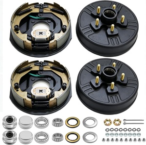 Nouveau kit de tambour d'essieu de remorque 5 trous, cercle de boulons de 4,5 po, 10 po x 2-1/4 po, 3500 lb, pièce de rechange - Product Image 1