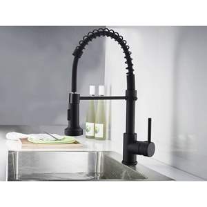 Grifo de cocina con rociador extraíble de una sola manija de alta calidad DB, diseño contemporáneo chapado con doble función para agua fría y caliente - Product Image 6