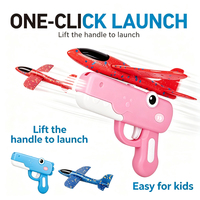 Lanceur de Bateaux en Mousse à lancer à la main, Jouet Catapulte Avion pour Enfants, Jeu d'extérieur pour Jardin