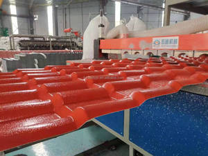 Machine de fabrication de tuiles de toit en terre cuite synthétique, résine plastique Telha PVC - Product Image 6