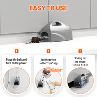 Piège à rats électrique intelligent avec contrôle WiFi via application, haute tension, tuer instantanément les souris, réinitialisation automatique, réutilisable, sans produits chimiques, tueur de rongeurs