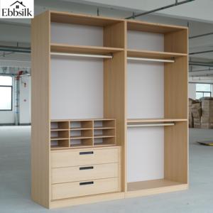 Système de dressing modulaire Ebbsilk sur mesure, autoportant, de luxe, minimaliste, en contreplaqué, pour rangement de chambre à coucher - Product Image 3