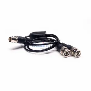 Bnc Kabels Video Kabel Splitter Vrouw Naar 2 Mannelijke Rechte Molding Kabel Rg 58 50Cm