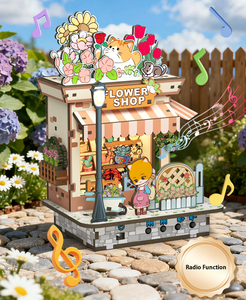 Qlychee - Rompecabezas 3D Personalizado de Casa Pequeña, Mini Sujetalibros para Estantería, Kit de Manualidades para Rincón de Lectura, Casa de Muñecas en Miniatura para Adultos - Product Image 2