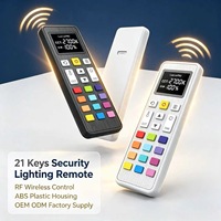 Control Remoto Inalámbrico RF de 21 Teclas para Iluminación de Seguridad Exterior, Controlador de Lámpara de Repuesto de Plástico ABS, OEM ODM Personalizado JCXK