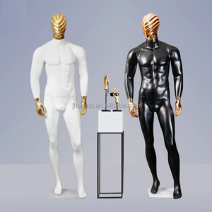 Mannequin <span class=keywords><strong>Homme</strong></span> Entier Chrome Blanc de Boutique sur Pied, Modèle Mâle Abstrait Corps Complet, Mannequins Musclés pour Costumes d'<span class=keywords><strong>Homme</strong></span> Robuste - Product Image 1
