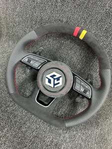 Volante de fibra de carbono para coche para <span class=keywords><strong>Audi</strong></span> RS3 S3 A3 A4 B9 RS6 RS7 S4 A3 8V Q7 Q5 A6 - Product Image 5