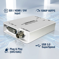Tarjeta Capturadora de Video de Alto Rendimiento, Precio de Fábrica, Sin Controladores, 1080P60 SDI HDMI DVI a USB 3.0, para Video Quirúrgico y Transmisión en Vivo