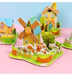 Vui vẻ 3D Câu Đố côn trùng nhỏ handmade DIY giấy quà tặng cho trẻ em mẫu giáo phim hoạt hình lắp ráp mới lạ EPS côn trùng - Product Image 3