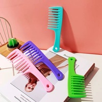 Mini peignes à cheveux, petit peigne à dents larges, peigne démêlant portable de voyage, peigne antistatique pour boucles, peigne de douche, brosse à cheveux sans nœuds
