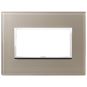 Vimar Wall <b>Switch</b> Plate 18 In X 14.1 In Opal Brown Glass Finish - Product Image 1