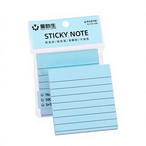 Custom Colorful Minimalist Paper <b>Sticky</b> <b>Notes</b> Creative Tearable Student Office <b>Notes</b> Messages Horizontal Lines - Product Image 1