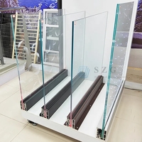 Kit de garde-corps en verre en forme de U de qualité supérieure pour balcon, garde-corps extérieur et intérieur pour la maison
