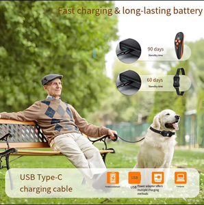 शॉक कॉलर 2 कुत्तों के लिए 1000 मीटर वाटरप्रूफ प्रशिक्षण कॉलर छोटे कुत्तों के लिए बड़े मध्यम छोटे छोटे - Product Image 6