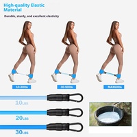 Bande de Résistance pour Chevilles et Fessiers – Sangles de Cheville pour Remodelage des Jambes et Exercices de Levage des Hanches avec Corde Élastique et Boucle de Pied